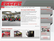 Tablet Screenshot of landmaschineneggers.de